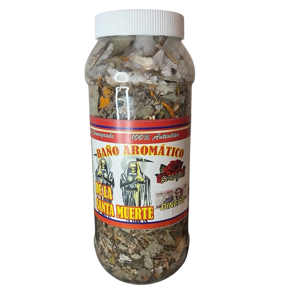 Holy Death aromatic herb bath/ baño de hierbas aromatico de La Santa Muerte